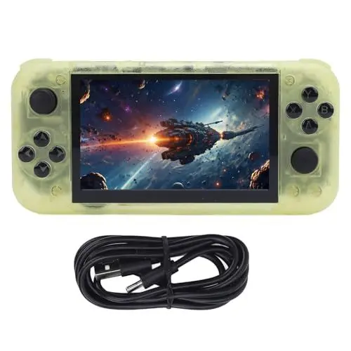 Produktbild: Handheld -Retro -Spielkonsole, Small -Retro -Konsole mit 5 -Zoll -IPS -Bildschirm, 19 Emulatoren Support, 2 GB DDR4 USB C Tragbare Videospielkonsole für Linux, 64 GB (23/12)