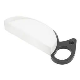 Produktbild: 80mm Kameraobjektiv Prisma, Halbmond optisches Glas Prisma Spezialeffekt Filter Handheld Kaleidoskop Prisma mit Finger Ring und Lenker, Fotografie Video SLR Kamera Zubehör