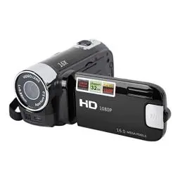 Produktbild: Handheld-Video-Camcorder, 1080P 16 MP DV-Kamera, 2,7-Zoll-TFT-drehbarer Bildschirm, 16-Fach Vlogging-Video für Kinder, Digitalzoom mit USB-Kabel, Schwarzer -DV-Player (Schwarz)