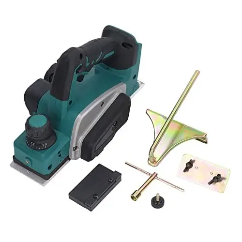 Produktbild: Akku-Elektrohobel, Elektrohobel, Akku-Handhobel für Holzarbeiten mit Weichem Griff für Wohnmöbel, 18 V, 12.000 U/min, Hardwareplaner