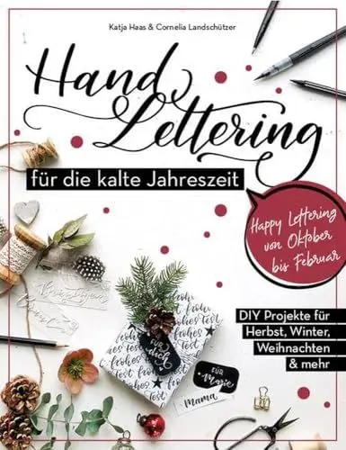 Produktbild: Handlettering für die kalte Jahreszeit: DIY-Projekte für Herbst, Winter, Weihnachte & mehr (monbijou)