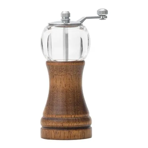 Produktbild: Handmühle Peper Grinder Peper Mill, Einstellbare Grobheit Hand Gewürzmühle mit Handgriff Gewürz Cracker Brecher Mühle für Pfeffer, Kreuzkümmel, Meersalz, Mungobohnen(2,3x5,9 Zoll)