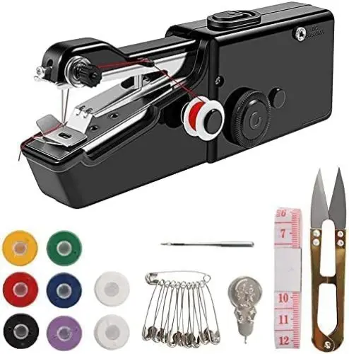 Produktbild: Handnähmaschine, Hand schnurloses Nähwerkzeug Mini tragbare Nähmaschine, Essentials für Zuhause Schnelle Reparatur und Stich Handwerk