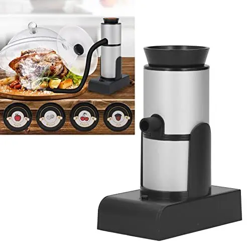 Produktbild: Handrauch-Ei, tragbare Räuchermaschine aus Aluminiumlegierung, zum Kochen, Räuchern, Räucher-Ei, Hand-Räuchergerät, Küchenwerkzeug (Silver)