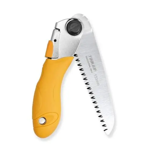 Produktbild: Handsägen Astsägen SK5 Sägeblatt 130mm Multifunktions Klappsäge für Garten mit TPR Softgriff und Sicherheitsverriegelung,Japansäge für Den Garten Oder Baumschnitt Camping