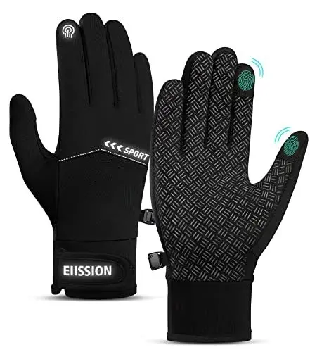 Produktbild: Handschuhe Herren Damen Winter Fahrrad Winterhandschuhe Touchscreen Fahrradhandschuhe Warm Skihandschuhe rutschfest Wasserdicht Radhandschuhe Winddichte Laufhandschuhe für Sport Arbeit Wandern XXL