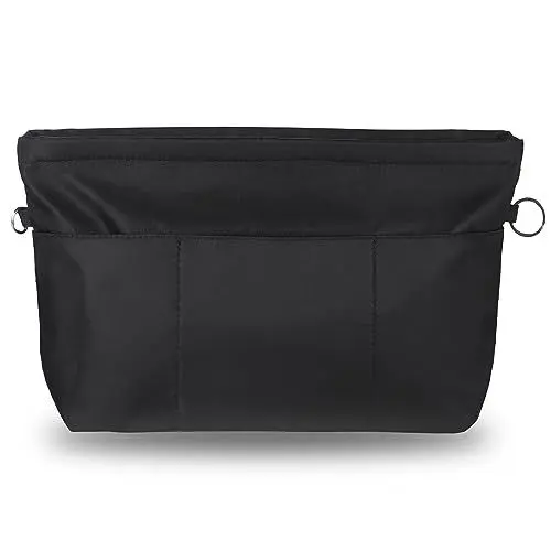 Produktbild: Handtaschen Organizer, Etercycle Taschenorganizer Nylon mit Schlüsselbund, Innentaschen Wasserdicht für Handtaschen Organizer (Schwarz, Mittel)