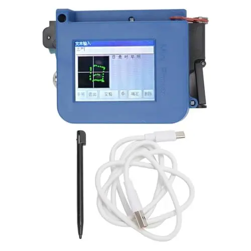 Produktbild: Zunate Hand-Tintenstrahldrucker, Intelligentes, Verstellbares Tragbares Taschen-Tintenstrahl-Kodierungsgerät mit 2,4-Zoll-Touchscreen, für Datum, Uhrzeit, Chargen-Seriennummer, Barcode