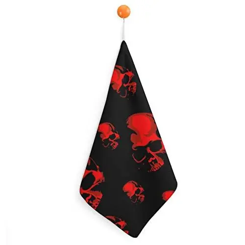 Produktbild: Handtuch Halloween-Totenkopf Handtücher Geschirrtuch Lanyard Design Für Badezimmer Küche Sport