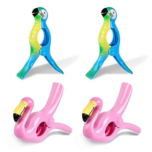 Produktbild: Handtuchklammern für Strandliegen, Sopito 4 Stück Handtuch Klammern Liege Klammern Handtuch Liege Groß Strandtuch Klammern für Strandtuch, Badetuch, Pool, Wäscheleine
