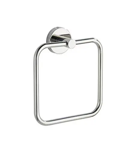 Produktbild: WENKO Handtuchring Bosio glänzend Edelstahl Handtuchhalter Glänzend