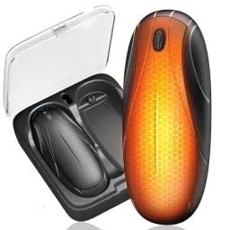 Produktbild: Handwärmer Elektrisch,2-In-1 Magnetic Handwärmer mit Ladefach,14000mah Taschenwärmer mit 3 Wärmestufen,Elektrische Handwärmer für Frauen,Mann,Familien,Golf,Jagd und Camping (Schwarz, N7)