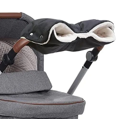Produktbild: Handwärmer Kinderwagen,Universalgröße Handwärmer für Kinderwagen Buggy zubehör Kinderwagenmuff mit Warm Flanell,Handschuhe Handmuff für Wasserdicht und Winddicht,Hält Die Hände im Winter Schön Warm