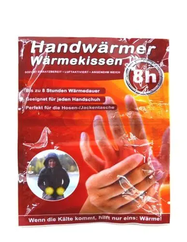Produktbild: Unbekannt 1 Paar Taschenwärmer bis 8 Stunden Handwärmer Taschenofen Wärmepads Wärmekissen