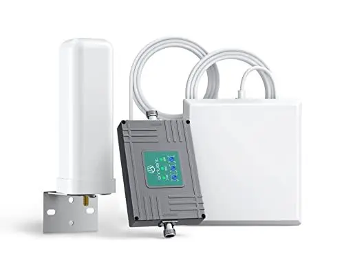 Produktbild: Handy Signalverstärker Triband-Repeater Verstärker Alle Netze LTE GSM 3G 4G 800MHz 900MHz 2100MHz EGSM WCDMA UMTS Verstärker Sprachanruf und Daten für Multi Mobile Netzwerkanbieter