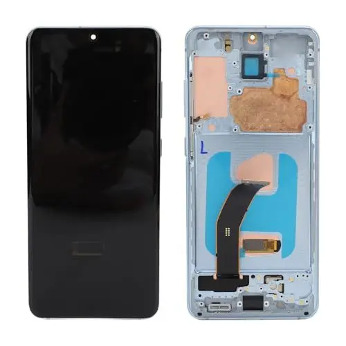 Produktbild: Handy-Bildschirm-Ersatz für S20 SM G981 SM G980, 6,2 Zoll AMOLED-Display, Touchscreen-Digitizer-Baugruppe mit Rahmen, Handy-Bildschirm-Reparatur-Werkzeug-Set (Blue)