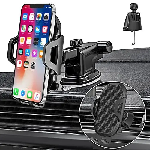 Produktbild: Handyhalterung Auto,3in1 KFZ Handyhalter Lüftung & Saugnapf PKW/LKW Handy Halterung für iPhone 15 16 16e 12 14 11 Pro Max Mini,Samsung Galaxy A25 5G A15 A05S A13 A33 A53 A14 A34,Xiaomi Redmi Note 13