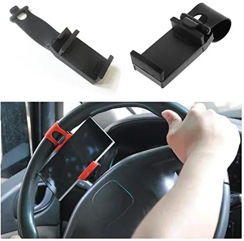 Produktbild: Handyhalterung Auto Handyhalter fürs Auto Lenkrad, Lenker Halterung Clip Halter Befestigung Mount für Smartphone Handyhalter Auto Lenkrad, Smartphone Handy Halterung Clip Auto Zubehör