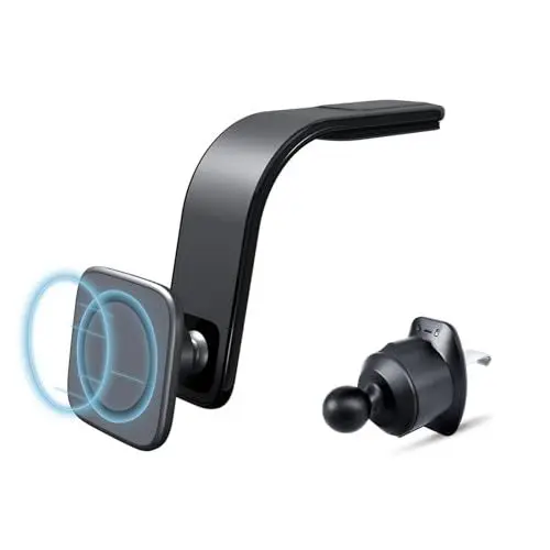 Produktbild: Handyhalterung Auto Magnet Car Phone Holder Biegbar 2 in 1 Armaturenbrett Luftauslass Magnetische KFZ Handyhalter Magnethalterung Handy Auto
