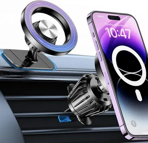 Produktbild: Handyhalterung Auto für Magsafe Autohalterung<strong>20 Starke Magnet:</strong> Handy Halterung Auto Magnet, Car Phone Holder<strong>360° Drehbar:</strong> Magnetische Handyhalterung Auto Zubehör für iPhone 16 Pro Max 15 14 13 12 Plus