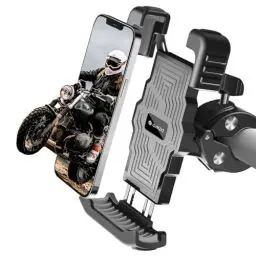 Produktbild: GoHZQ Handyhalterung Fahrrad Vibrationsgedämpft 360° Handyhalterung Motorrad Universal Lenker Halter für iPhone 15 14 13 Pro Max Plus Samsung S24, Alle 5