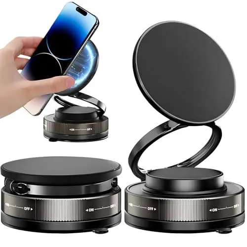 Produktbild: Handyhalterung auto saugnapf,Magnetic phone holder 360°drehbar Universelle Kompatibilität.Geeignet für alle glatten Oberflächen und alle Smartphones,auto magnethalterung handy,magnetic phone holder