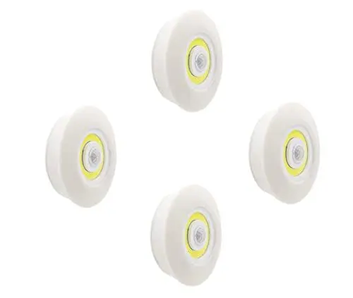 Produktbild: HandyLUX TopBright 4er Set - LED Wandleuchte zum Kleben - Nachtlicht mit Bewegungssensor - Treppenbeleuchtung - Treppenlicht - Wandbeleuchtung - LED Licht