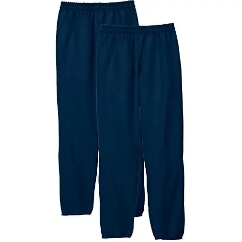 Produktbild: Hanes Herren Jogginghose, EcoSmart Best Sweatpants für Herren, Herren Athletic Lounge Pants mit Cinched Cuffs, Marineblau, 2 Stück, 3XL
