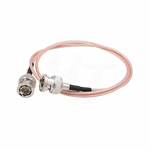 Produktbild: HangTon Superflexibler, dünner Kamera-Monitor, 3G, HD-SDI, Video, RF-Koaxialkabel, gerade, BNC auf BNC RG179, 75 Ohm (60 cm)