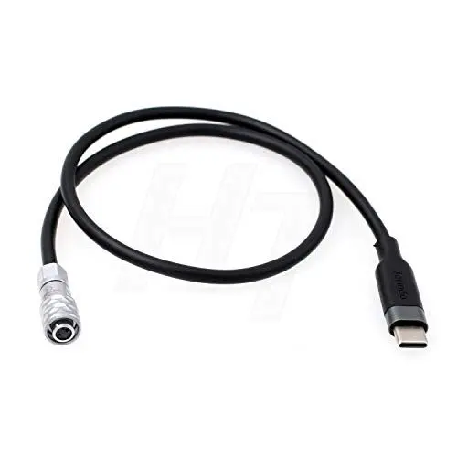 Produktbild: HangTon USB C-Stromkabel für PD Power Bank/DJI RS2 zu Blackmagic Design BMPCC Taschenkamera 4K 6K 45cm