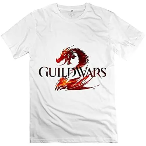 Produktbild: Hanlu Men's Guild Wars 2 Logo T Shirt White XL