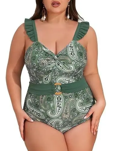 Produktbild: Hanna Nikole Damen Badeanzug Bauchweg Schlankheits Push Up Bademode Badeanzug Modische Monokini Größe One Piece Swimsuits