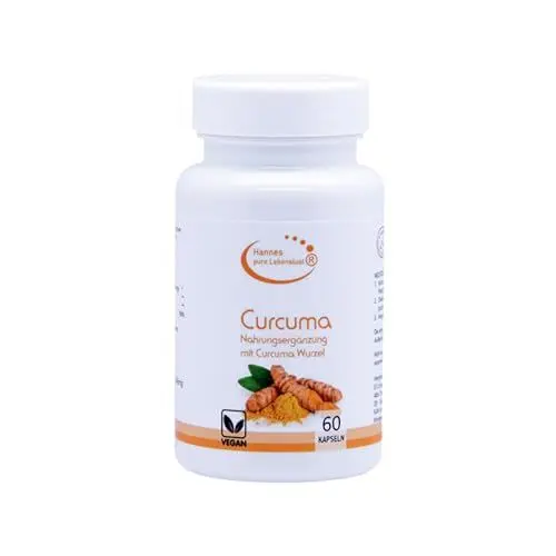 Produktbild: Hannes Pure Lebenslust Curcuma 60 Kapseln, 1 Monat Vorrat, Frei von künstlichen Zusätzen