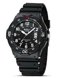 Produktbild: HANPOSH Herren Uhr Uhren Herren Männer Analog Quarzuhr 30M wasserdichte Armbanduhren mit Datum Casual Designer Uhr Silikon Armband