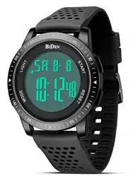 Produktbild: HANPOSH Uhren Herren Digital Herrenuhr 3ATM Wasserdicht Armbanduhr Herren Digitaluhr mit Wecker, Stoppuhr, Kalender
