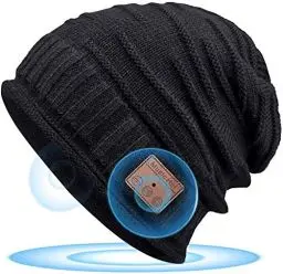 Produktbild: HANPURE Geschenke für Männer Papa Bluetooth Mütze - Coole Technik, für Männer Teenager Ihn Weihnachten, für Angler Fahrrad Wanderer, Wichtelgeschenk Ideen Musik,Schwarz,Einheitsgröße