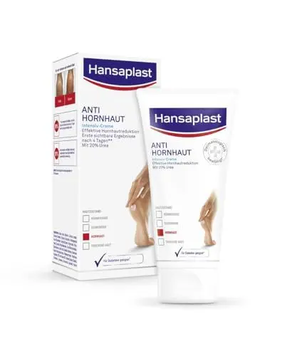 Produktbild: Hansaplast Anti Hornhaut Intensiv-Creme (75 ml), Fußcreme zum Hornhaut entfernen, feuchtigkeitsspendende Hornhaut Creme pflegt sehr trockene Haut mit Urea