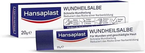 Produktbild: Hansaplast Wundheilsalbe (20 g), Wundsalbe für eine schnelle Wundheilung, Wund- und Heilsalbe reduziert das Narbenrisiko