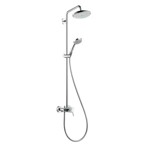 Produktbild: hansgrohe Croma 220 Air Duschsystem (mit Einhebelmischer, 5 Strahlarten) Chrom