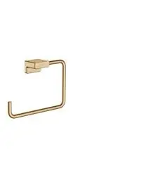 Produktbild: hansgrohe AddStoris - Handtuchring, Handtuchhalter für Wandmontage, verdeckte Befestigung, Badezimmer Zubehör, Brushed Bronze, 41754140