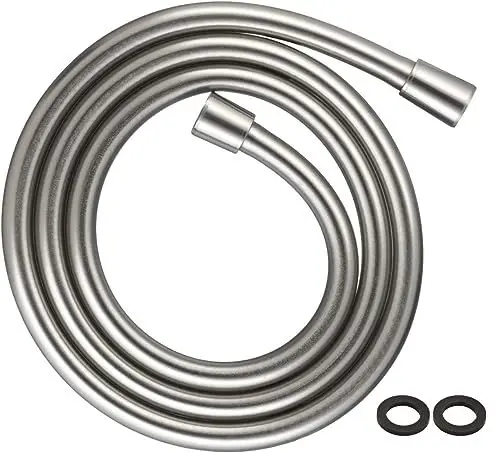 Produktbild: hansgrohe Isiflex - universal Duschschlauch 1,60m, mit Verdrehschutz, flexibler Brauseschlauch mit Knickschutz, inkl. Dichtungsringe, Edelstahl Optik