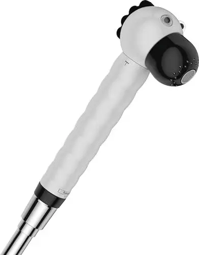 Produktbild: hansgrohe Kinderhandbrause Jocolino, Duschkopf für Kinder, 2 Strahlarten, Taufgeschenke, Geschenke zur Taufe, Zebra