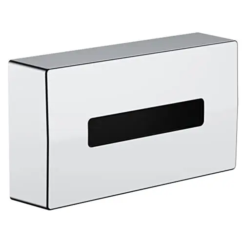Produktbild: hansgrohe AddStoris - Kosmetiktuchbox, Kosemtiktuchspender für Wandmontage, verdeckte Befestigung, Badezimmer Zubehör, Chrom, 41774000