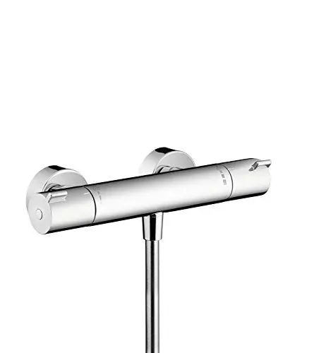 Produktbild: hansgrohe MyFox - Duschthermostat Aufputz, Duscharmatur mit Sicherheitssperre (SafetyStop) bei 40° C, Thermostat für die Dusche, Mischbatterie für 1 Verbraucher, Chrom