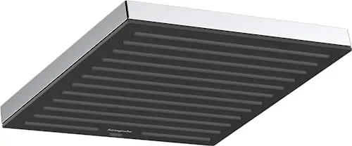 Produktbild: hansgrohe Pulsify E - Kopfbrause, eckige Duschbrause (260 mm), Regendusche mit 1 Strahlart für Wand- oder Deckenmontage, Brausekopf mit Antikalk-Funktion, Chrom, 24330000