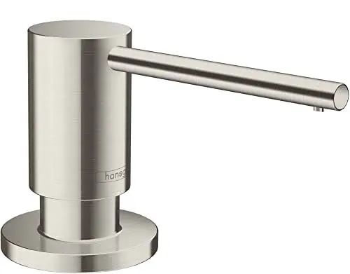Produktbild: hansgrohe Spülmittel-/ Lotionspender Küchenzubehör (Accessoire, rund) Edelstahl Finish