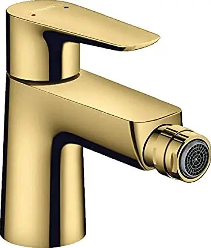Produktbild: hansgrohe Talis E Einhebel-Bidetarmatur mit Zugstangen-Ablaufgarnitur, Polished Gold Optik
