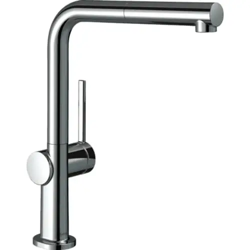 Produktbild: hansgrohe Talis M54 - Küchenarmatur mit Brause ausziehbar, 1 Stahlart, Wasserhahn Küche mit Auslaufhöhe 270 mm, Mischbatterie Küche schwenkbar, Chrom, 72808000