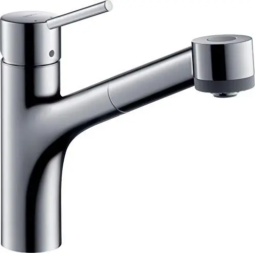 Produktbild: hansgrohe Talis S Einhebel-Küchenarmatur für Niederdruck, Komfort-Höhe 165mm mit ausziehbarer Brause, Chrom