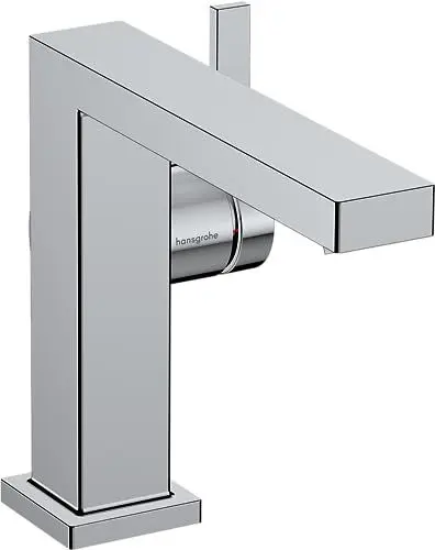 Produktbild: hansgrohe Tecturis E - Waschtischarmatur mit Push-Open Ablauf, energiesparend (CoolStart), Wasserhahn Bad mit Auslauf Höhe 110mm, Mischbatterie Waschbecken wassersparend (EcoSmart), Chrom